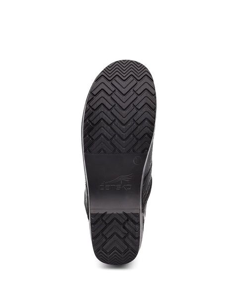 Dansko Professional Black Tooled Leather Clog