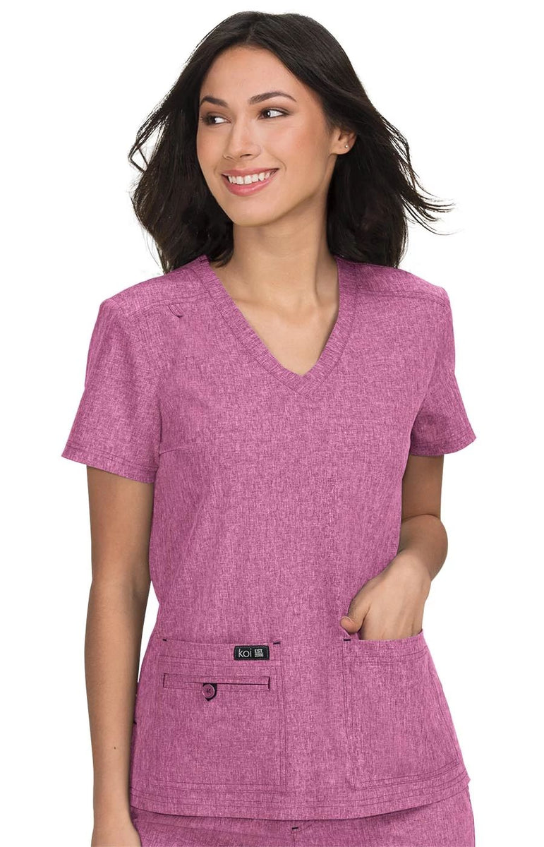 Koi Basics Becca VNeck Scrub Top Village Uniforms