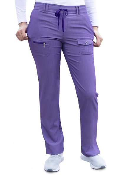 Adar Pro Women's Slim Fit 6 Pocket Pant - Petite