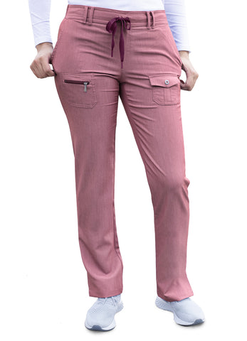 Adar Pro Women's Slim Fit 6 Pocket Pant - Petite