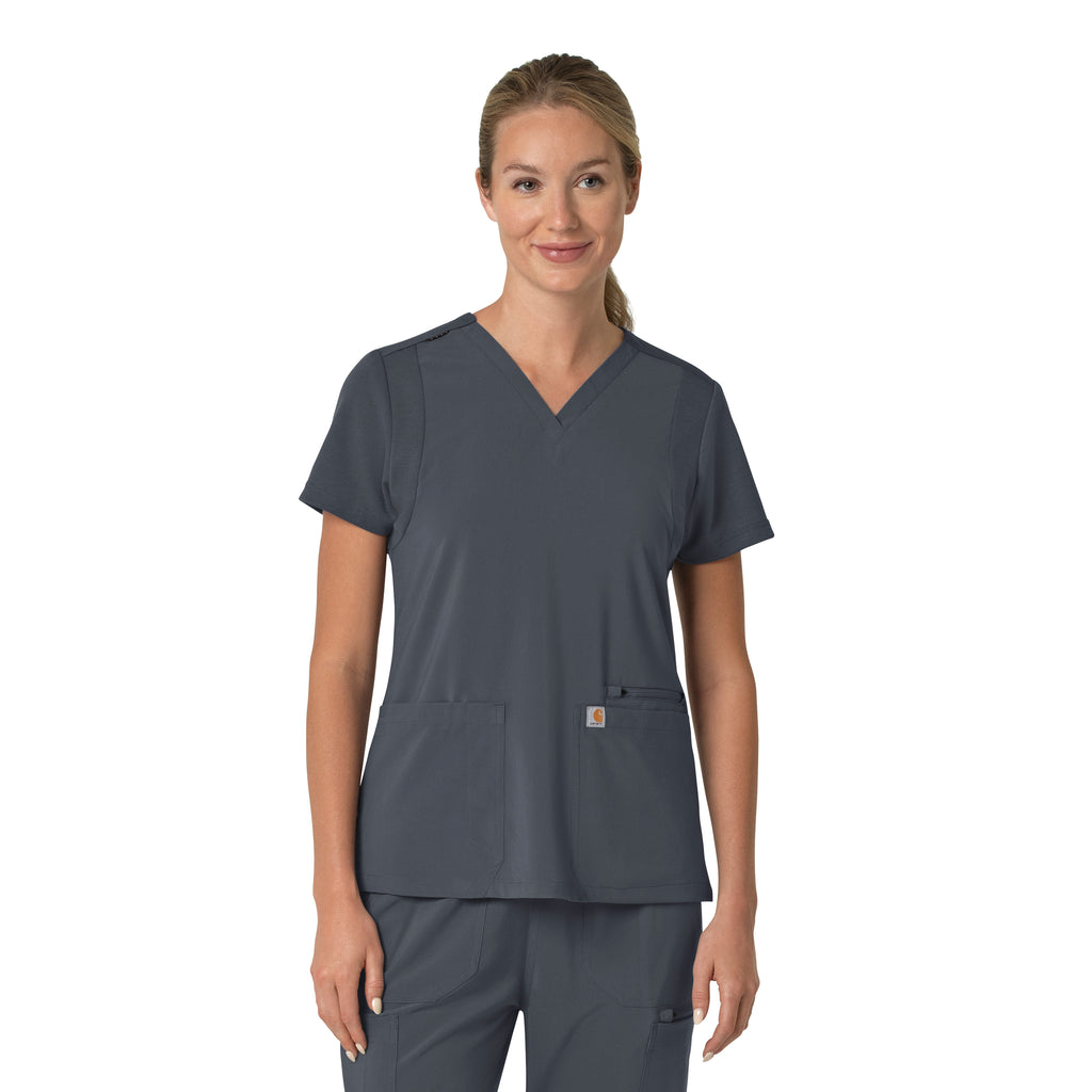 Carhartt Force Cross-Flex Women's Flex Panel V-Neck Scrub Top