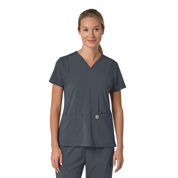 Carhartt Force Cross-Flex Women's Flex Panel V-Neck Scrub Top