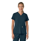 Carhartt Force Cross-Flex Women's Flex Panel V-Neck Scrub Top