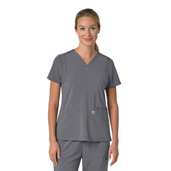 Carhartt Force Cross-Flex Women's Flex Panel V-Neck Scrub Top