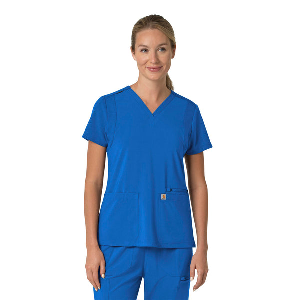 Carhartt Force Cross-Flex Women's Flex Panel V-Neck Scrub Top