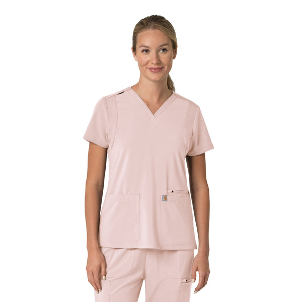 Carhartt Force Cross-Flex Women's Flex Panel V-Neck Scrub Top