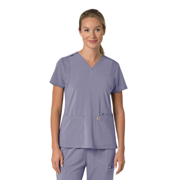 Carhartt Force Cross-Flex Women's Flex Panel V-Neck Scrub Top