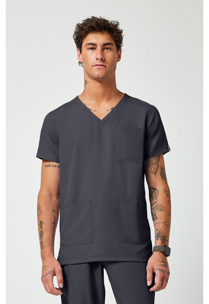 Med Couture Insight Men's 3 Pocket Top in Black
