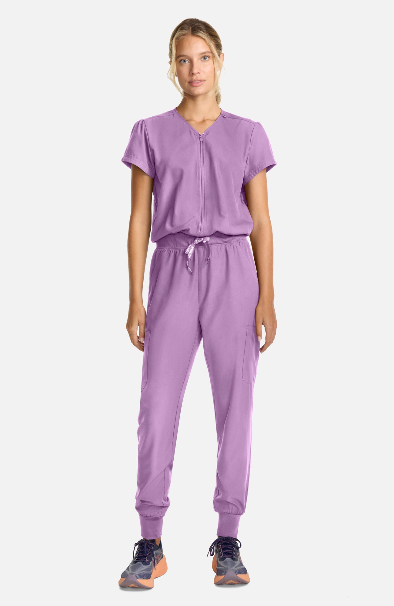 Med Couture Insight Women's Zip Front Jumpsuit