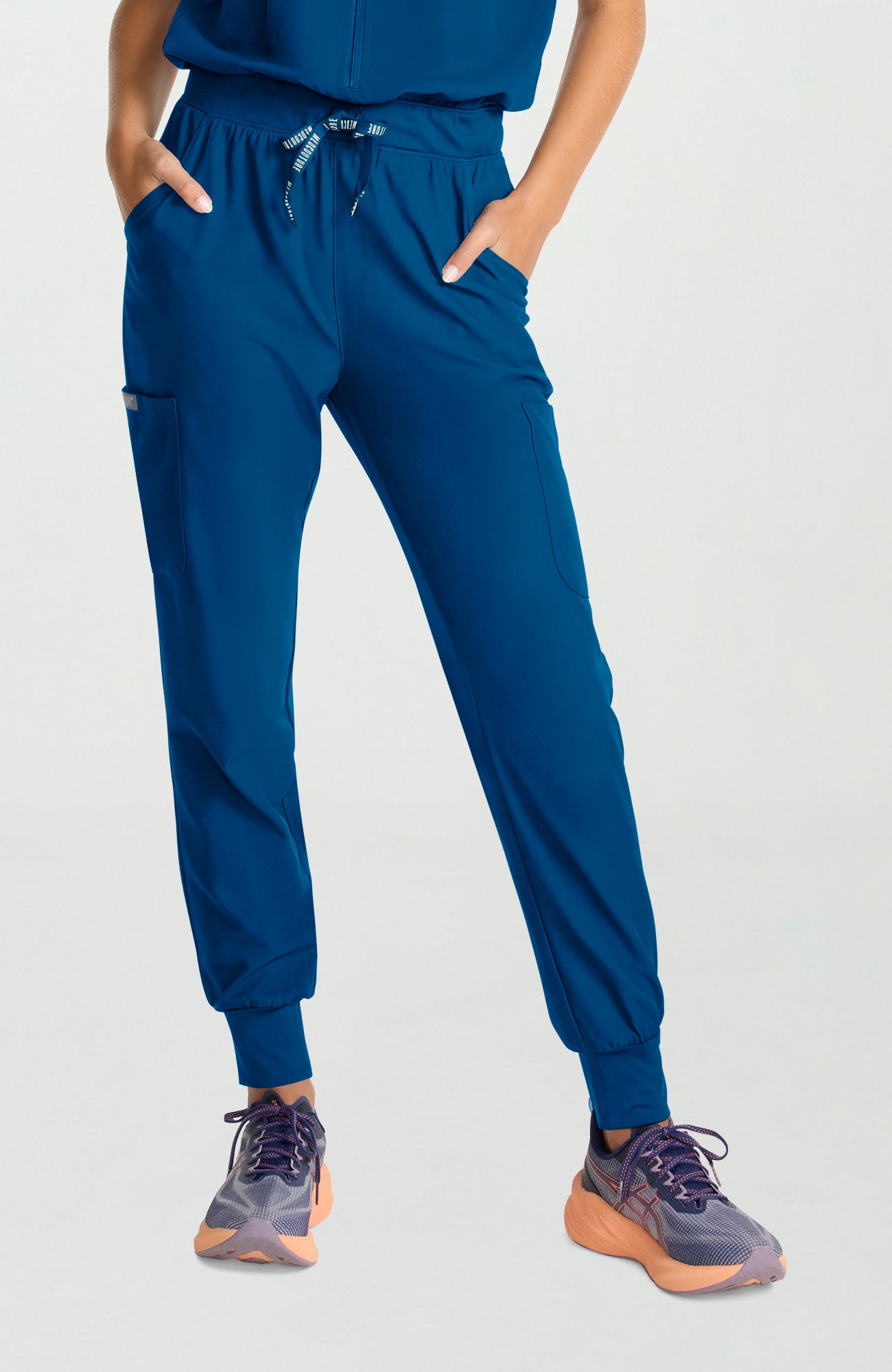 Med Couture Insight Women's Zip Front Jumpsuit