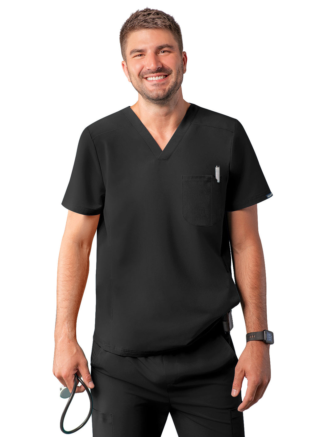 Adar Men's Modern V-Neck Top