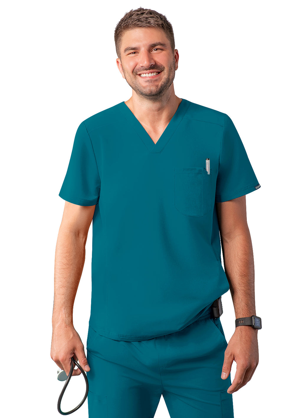 Adar Men's Modern V-Neck Top
