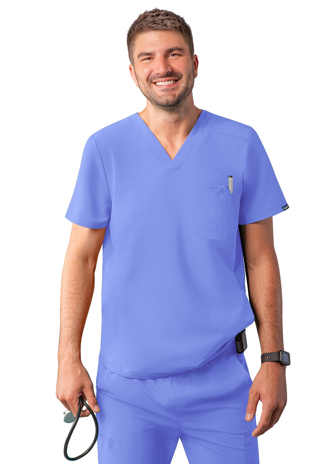 Adar Men's Modern V-Neck Top