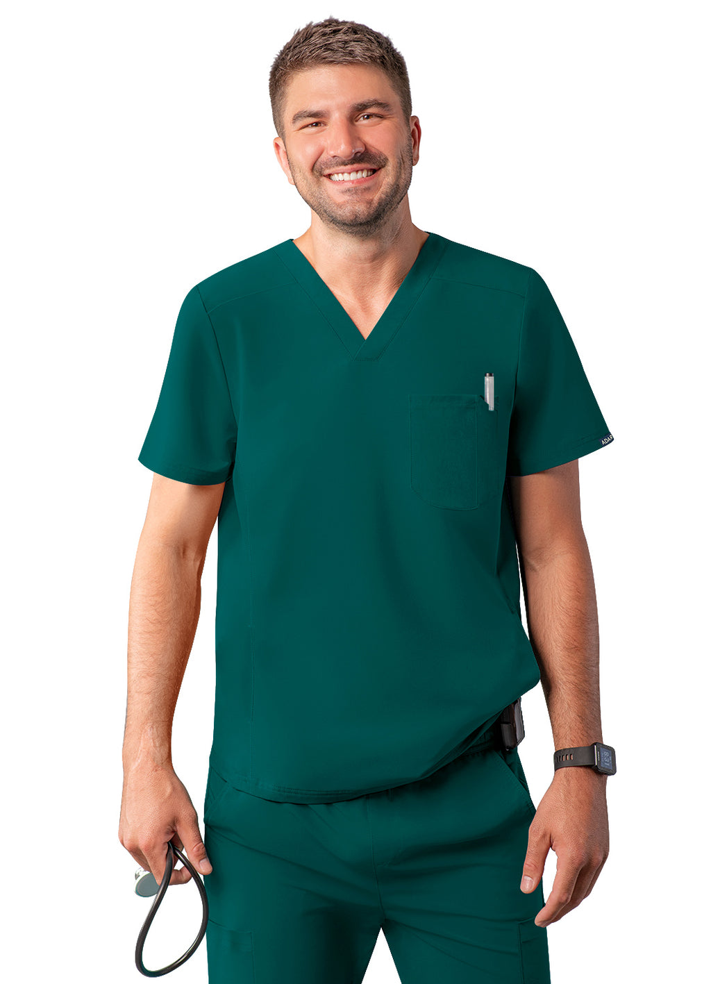 Adar Men's Modern V-Neck Top
