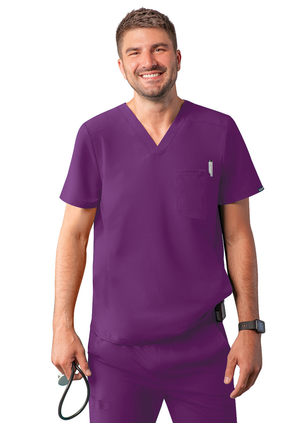 Adar Men's Modern V-Neck Top