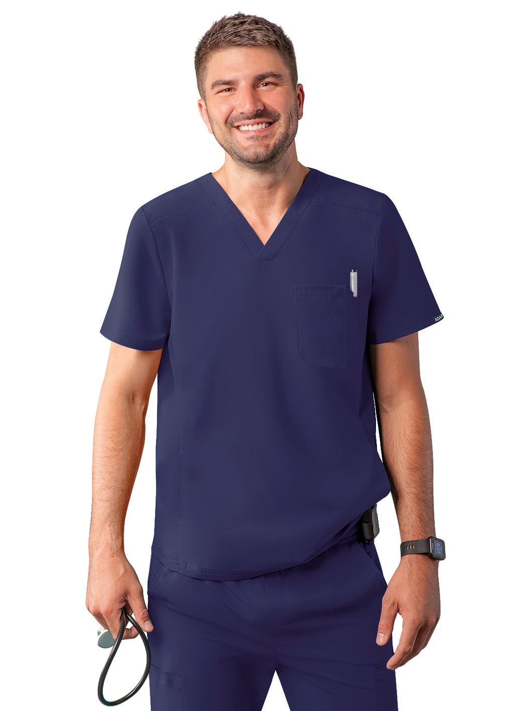 Adar Men's Modern V-Neck Top