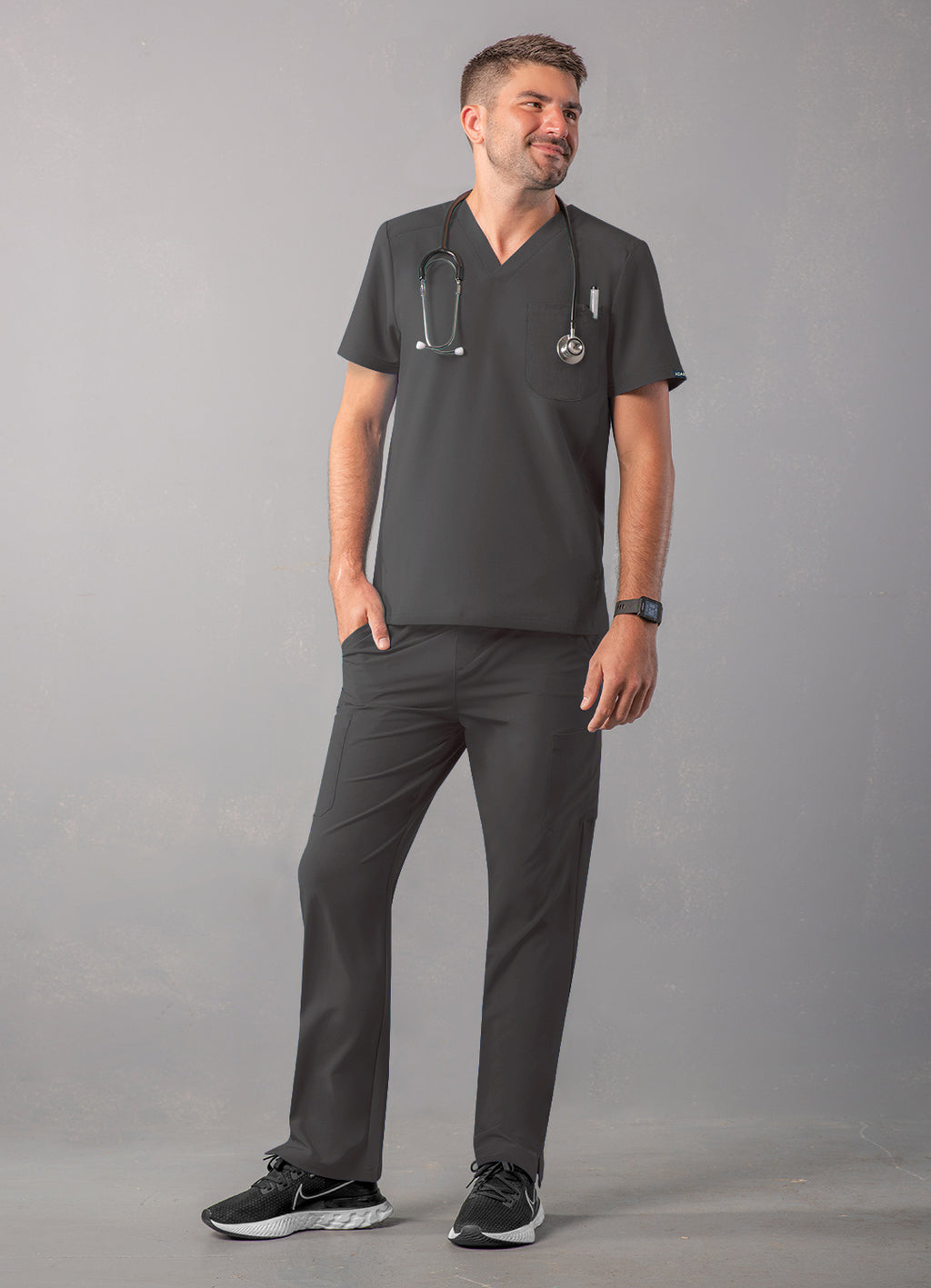 Adar Men's Modern V-Neck Top