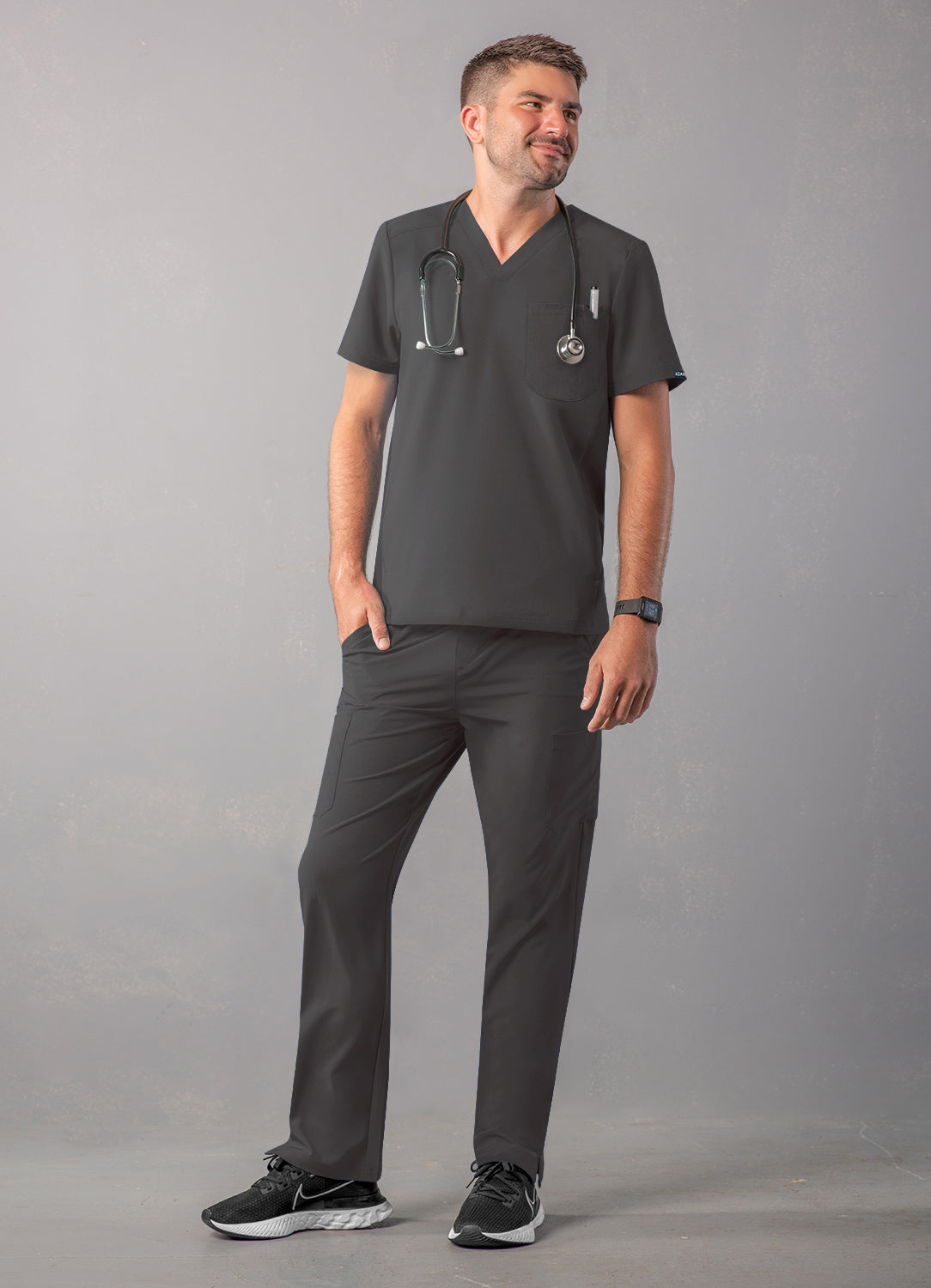 Adar Men's Modern V-Neck Top