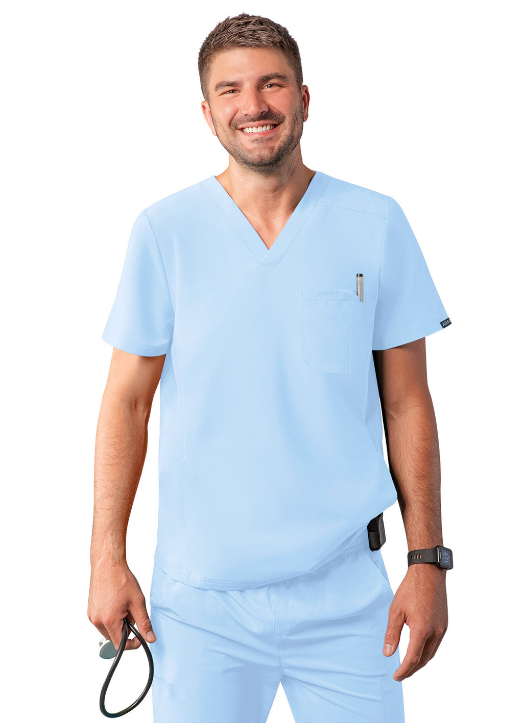 Adar Men's Modern V-Neck Top