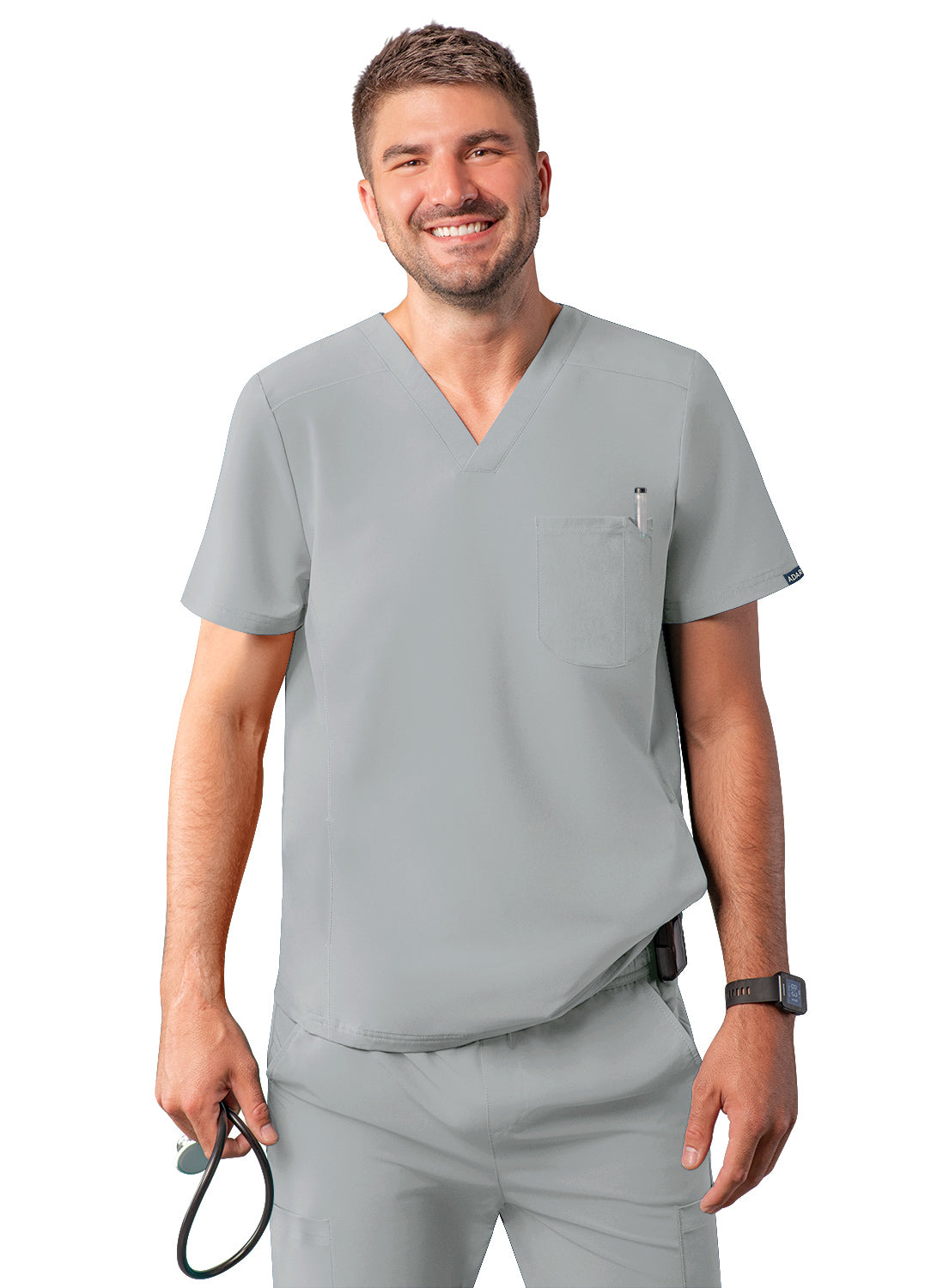 Adar Men's Modern V-Neck Top
