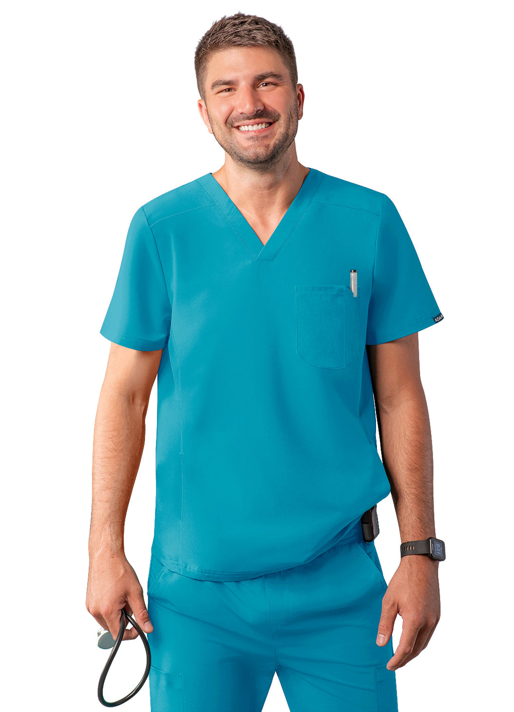 Adar Men's Modern V-Neck Top