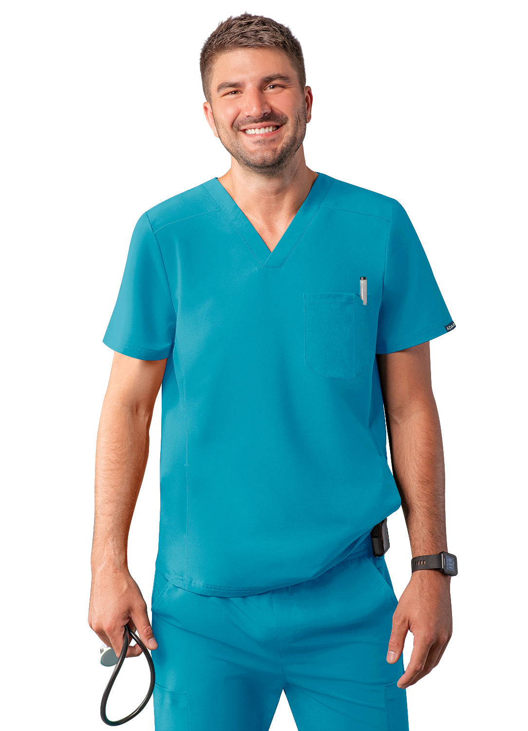 Adar Men's Modern V-Neck Top