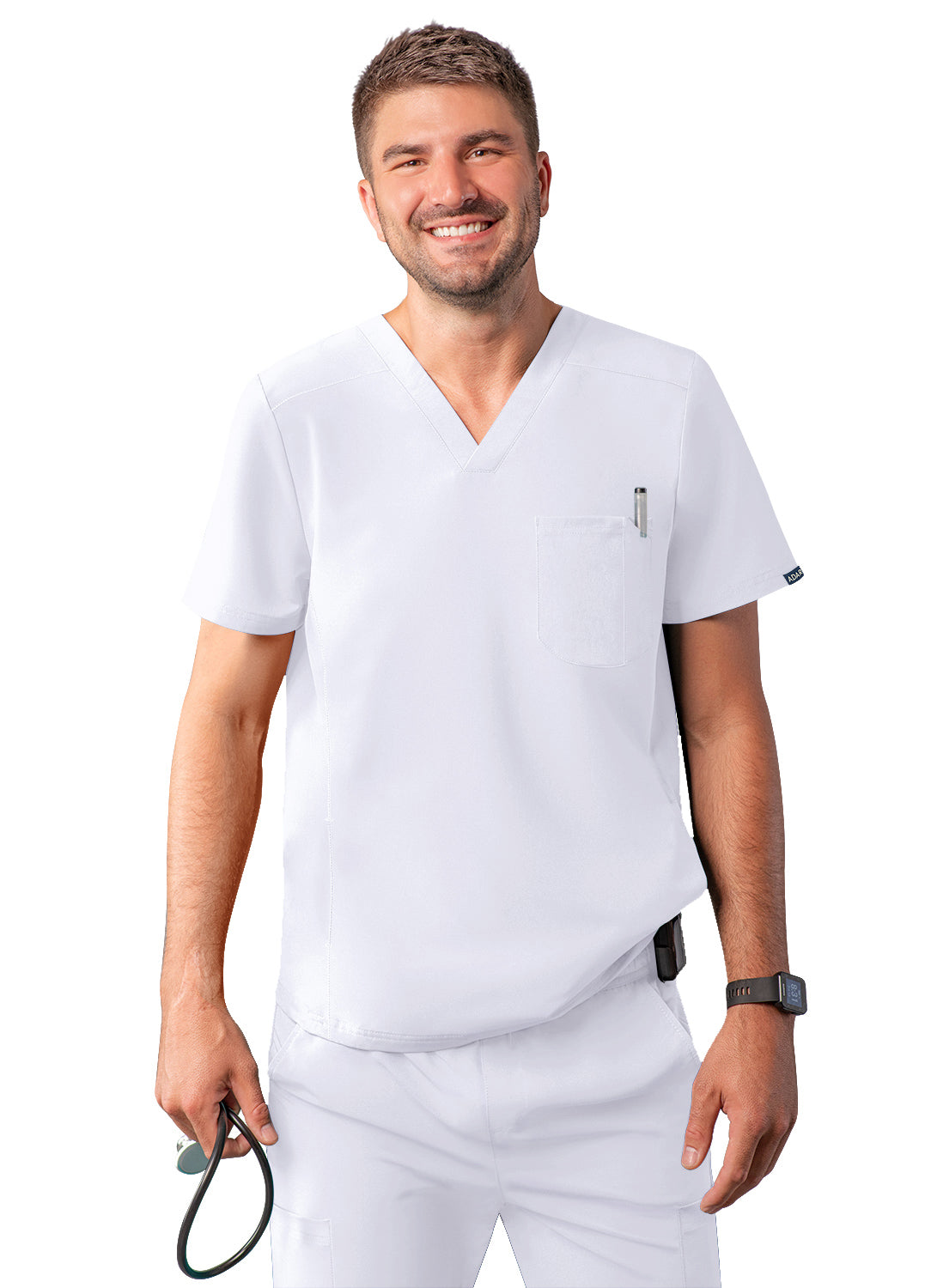 Adar Men's Modern V-Neck Top