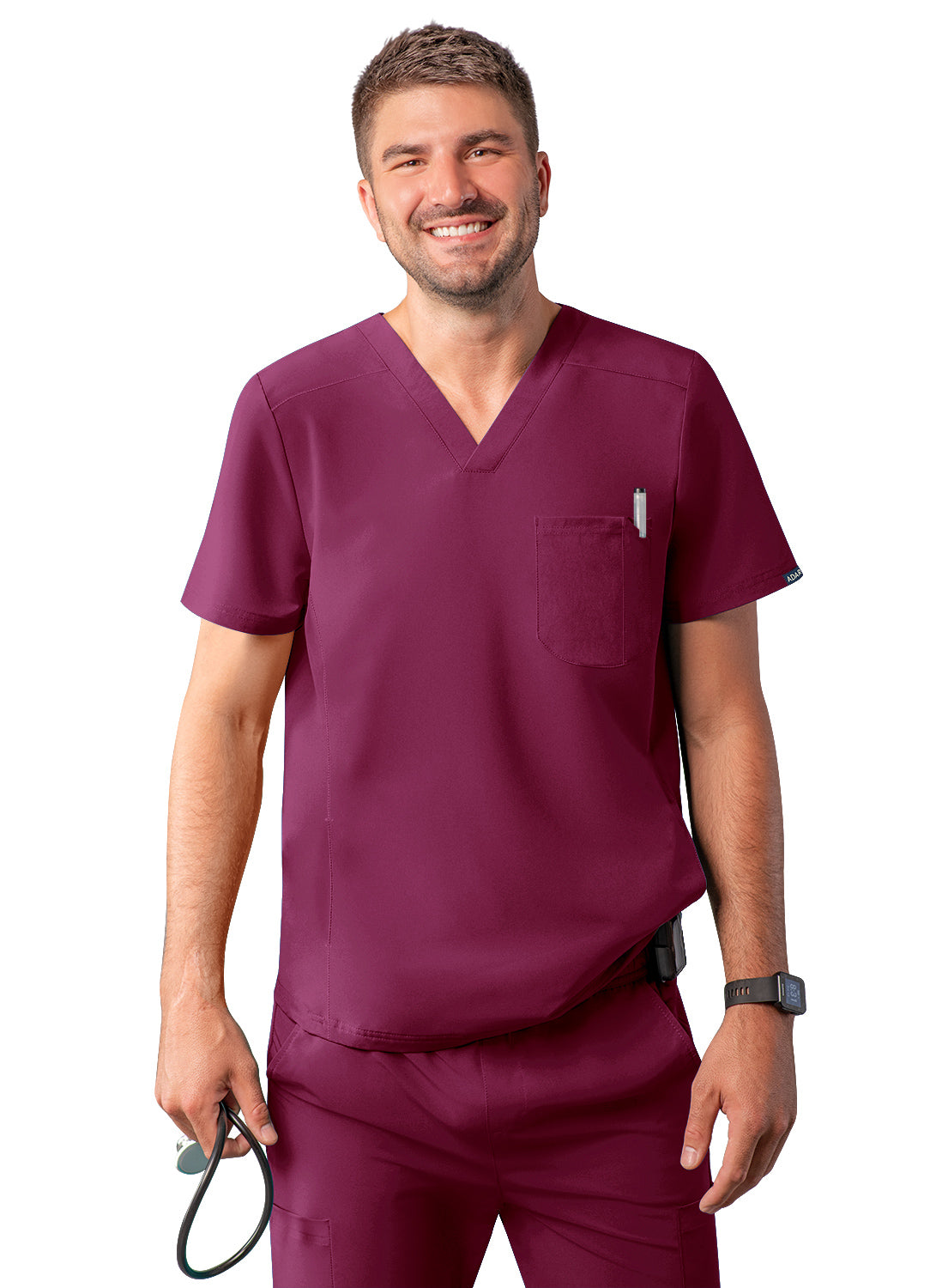 Adar Men's Modern V-Neck Top