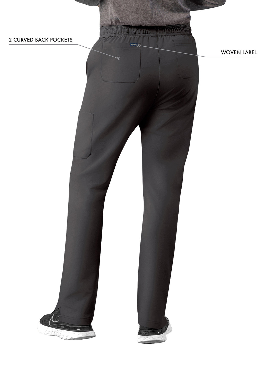 Adar Addition Men's Slim Leg Cargo Drawstring Pant