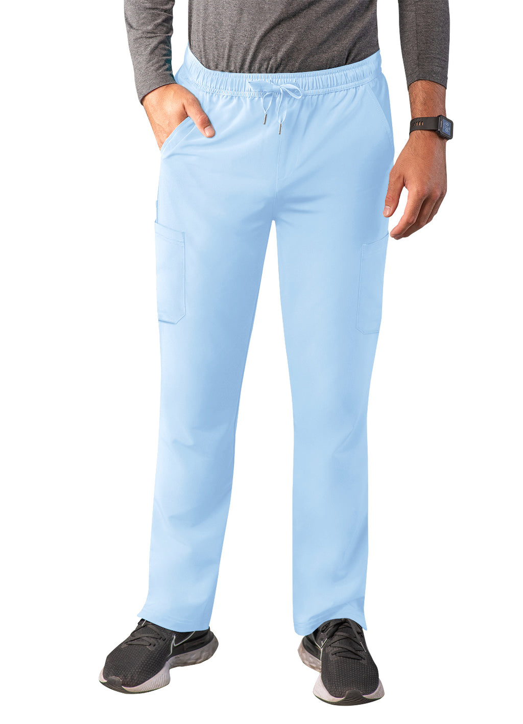 Adar Addition Men's Slim Leg Cargo Drawstring Pant