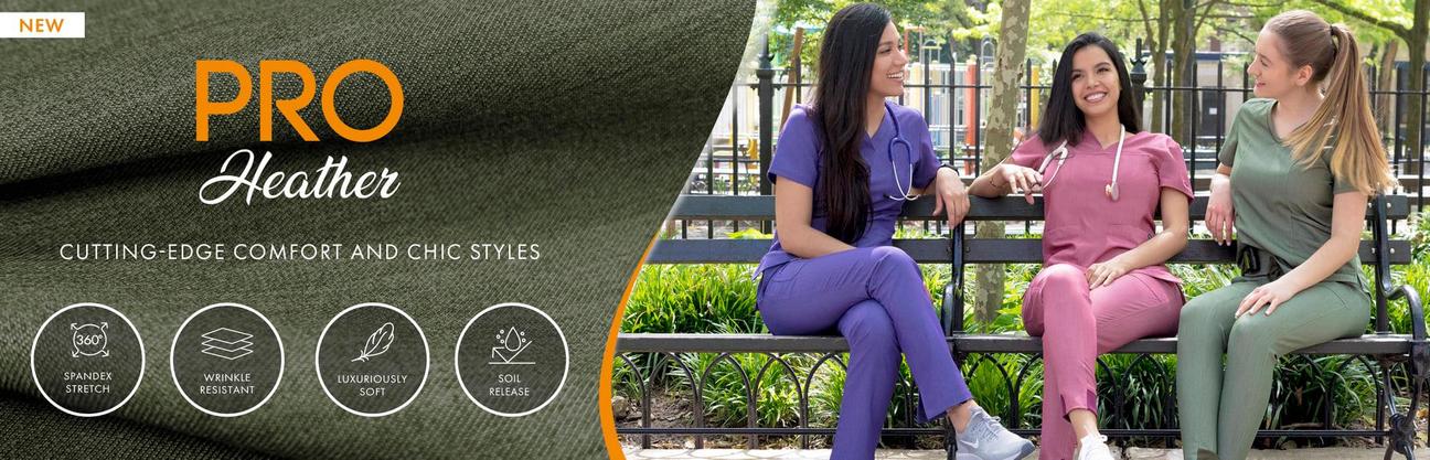 Adar Pro Stylish Medical Scrubs