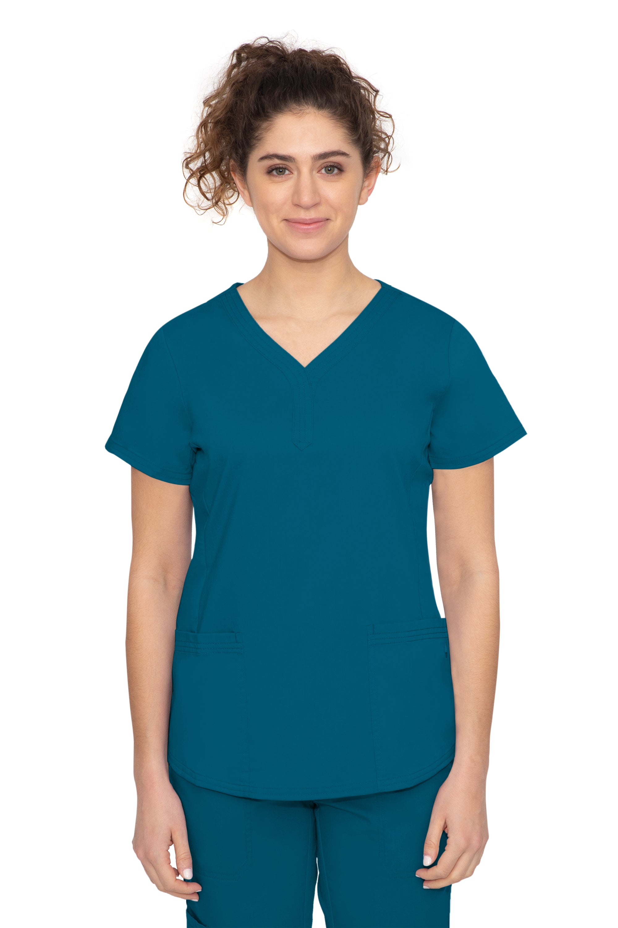 Healing Hands Women's Jane Y-Neck Top - Plus Sizes