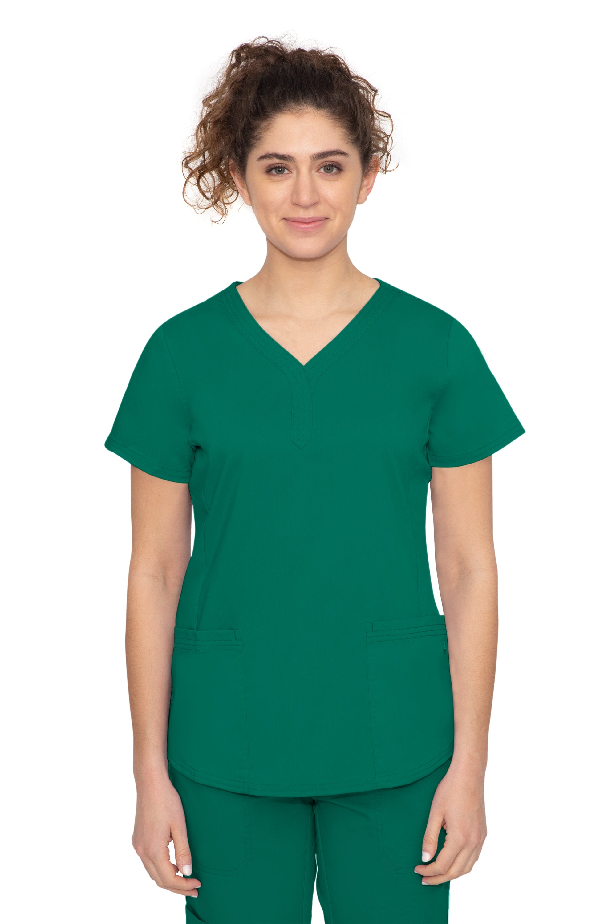 Healing Hands Women's Jane Y-Neck Top - Plus Sizes