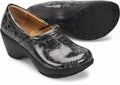 Nurse Mates Bryar Dark Grey Paisley Patent Leather Shoe