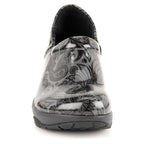Nurse Mates Bryar Dark Grey Paisley Patent Leather Shoe