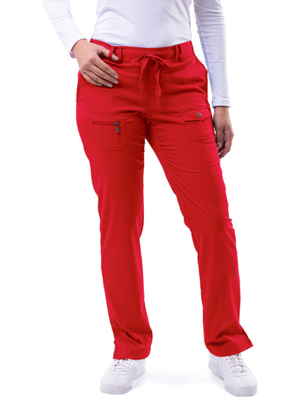 Adar Pro Women's Slim Fit 6 Pocket Pant - Petite