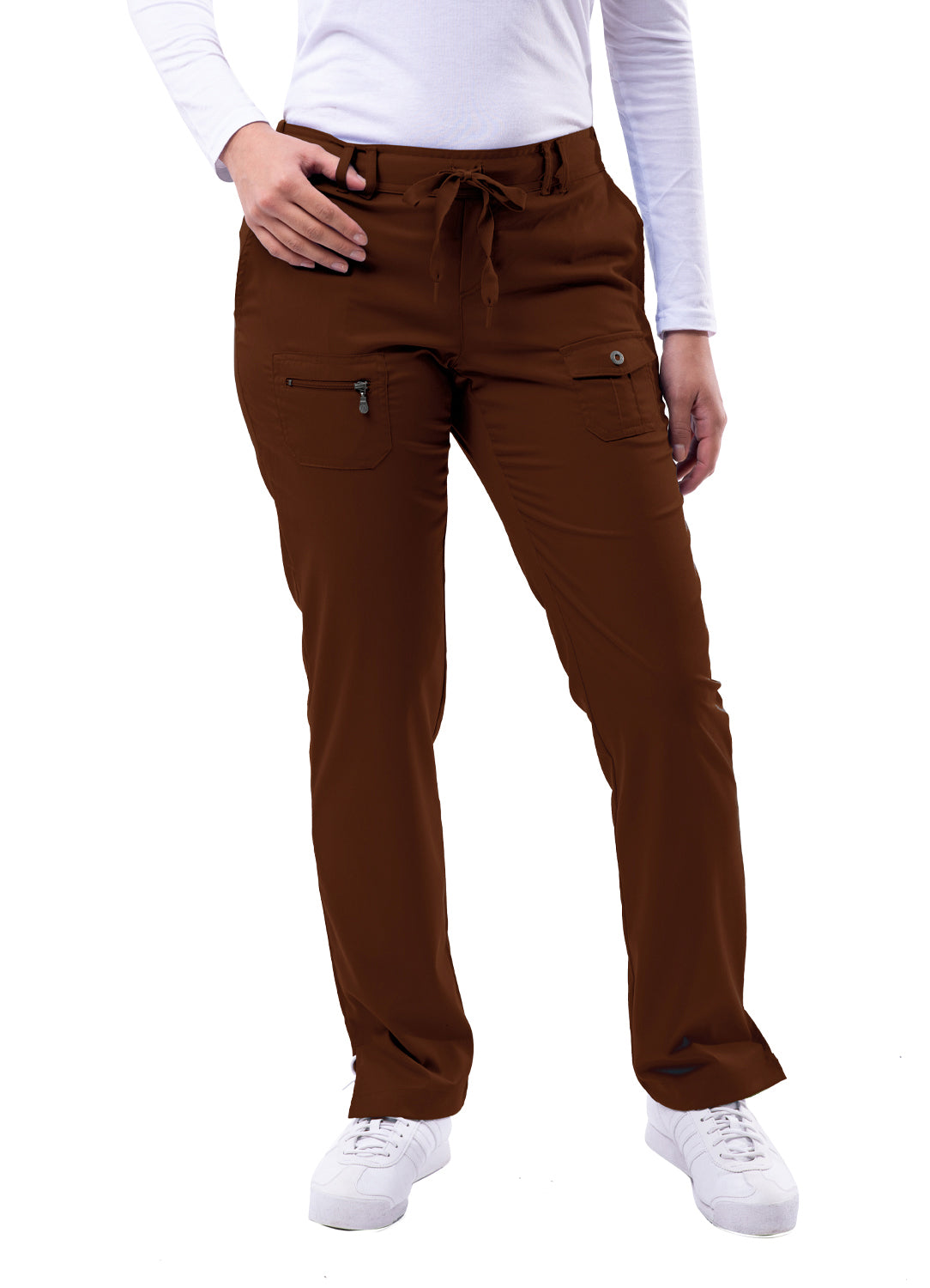 Adar Pro Women's Slim Fit 6 Pocket Pant - Plus Sizes