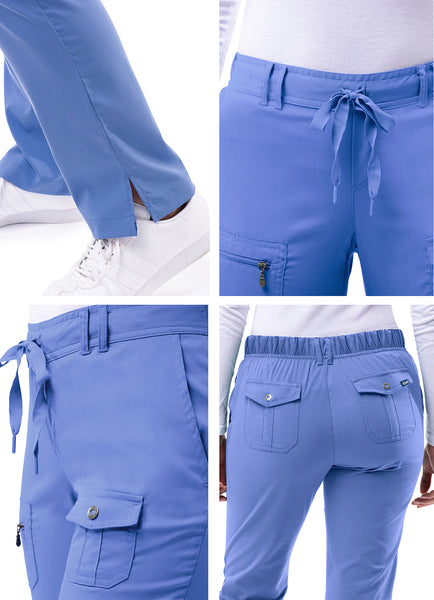 Adar Pro Women's Slim Fit 6 Pocket Pant - Petite