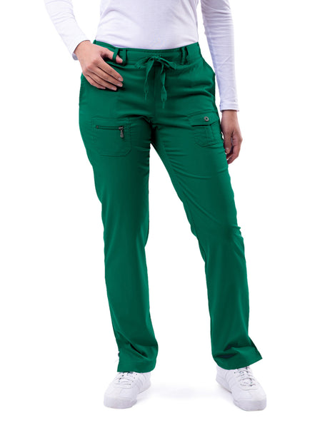 Adar Pro Women's Slim Fit 6 Pocket Pant - Petite
