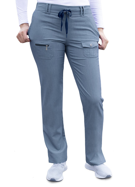 Adar Pro Women's Slim Fit 6 Pocket Pant - Petite