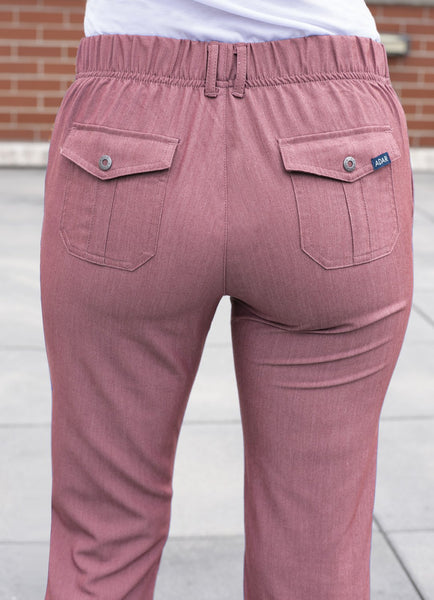 Adar Pro Women's Slim Fit 6 Pocket Pant - Petite