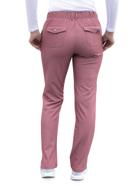 Adar Pro Women's Slim Fit 6 Pocket Pant - Petite