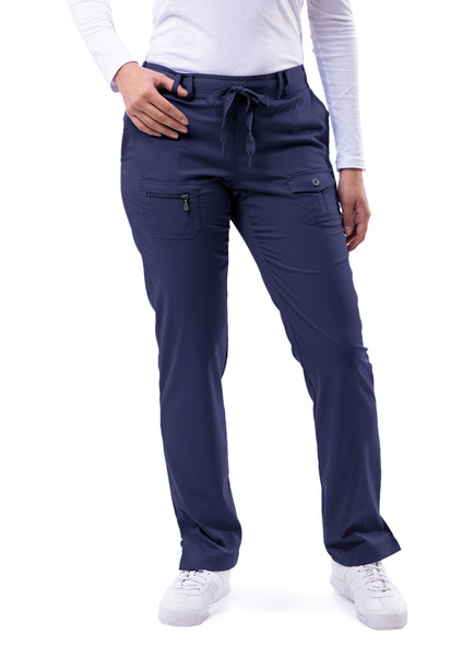 Adar Pro Women's Slim Fit 6 Pocket Pant - Petite