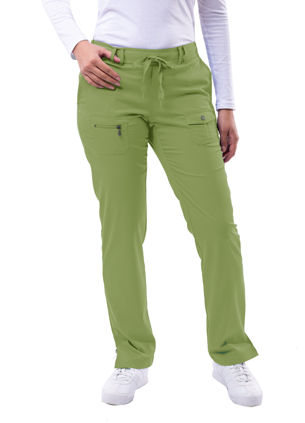Adar Pro Women's Slim Fit 6 Pocket Pant - Plus Sizes