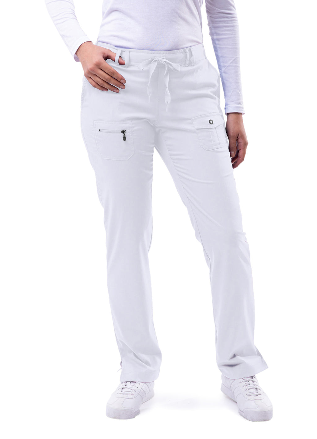 Adar Pro Women's Slim Fit 6 Pocket Pant - Plus Sizes - Tall