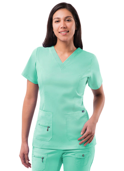 Adar Pro Womens Elevated V-Neck Scrub Top
