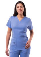 Adar Pro Womens Elevated V-Neck Scrub Top