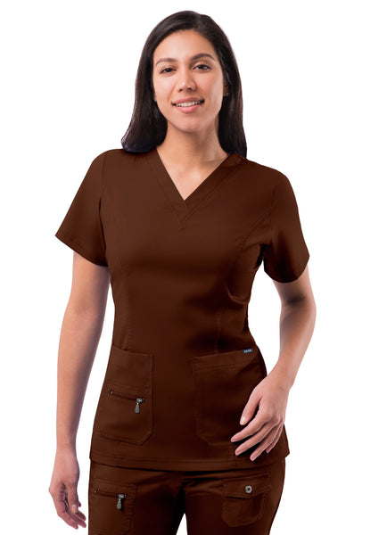 Adar Pro Womens Elevated V-Neck Scrub Top