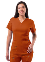 Adar Pro Womens Elevated V-Neck Scrub Top