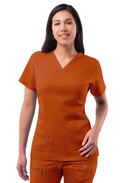 Adar Pro Womens Elevated V-Neck Scrub Top